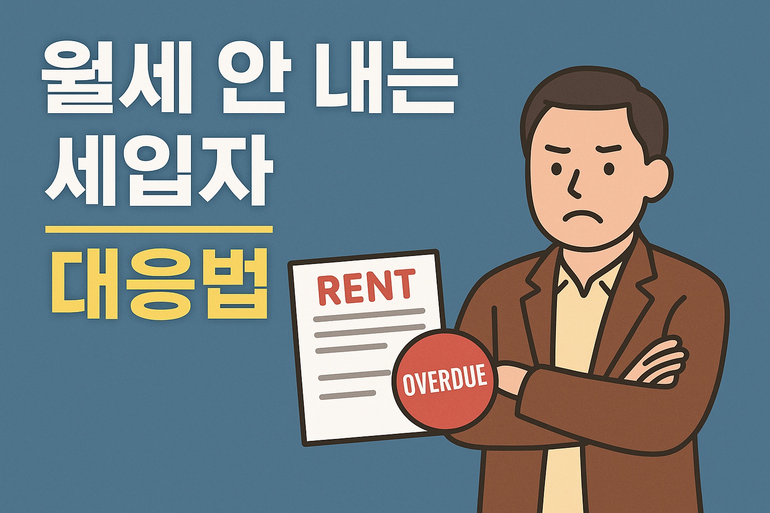 월세미납 세입자 대응법