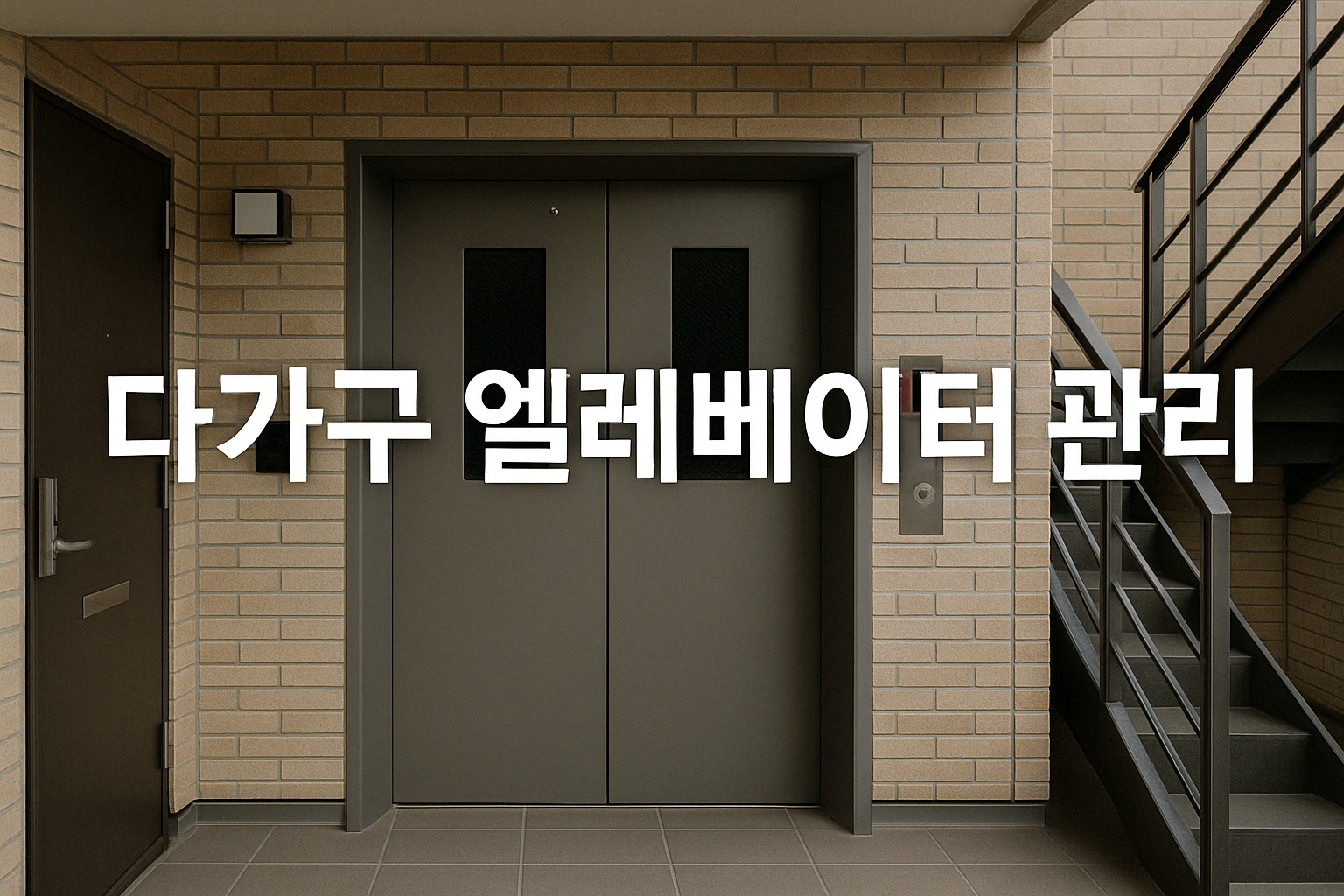 다가구 엘리베이터 관리 관련 이미지